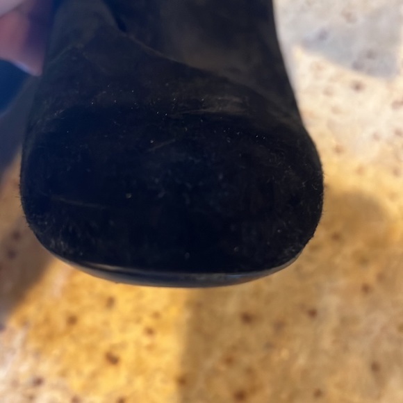 Louis Vuitton Black a suede Wedge Boots - Picture 10 of 10